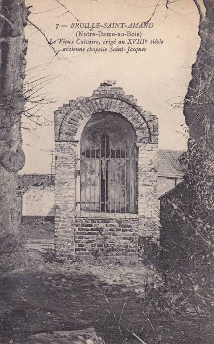 Notre-Dame au Bois (Bruille-Saint-Amand) sur une carte postale ancienne