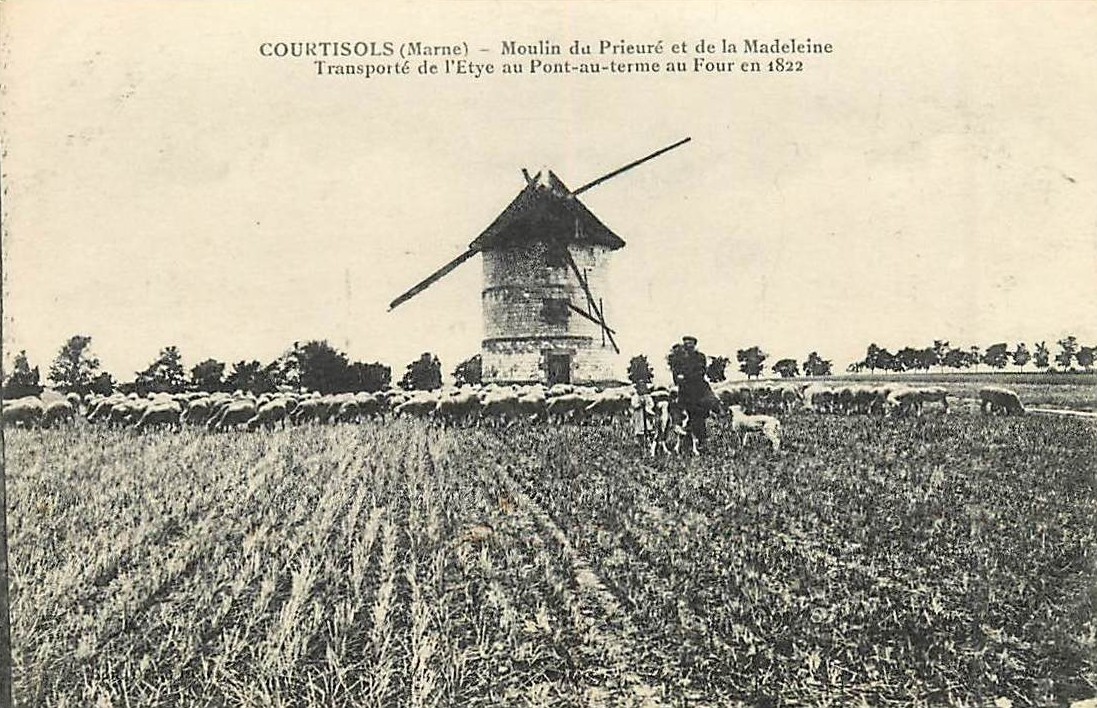 Le moulin du Prieuré sur une carte postale ancienne