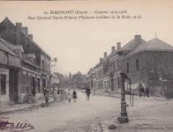 Rue du Général Saint Hilaire à Ribemont (Maisons brûlées le 30 Août 1914)