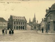 Hôtel de Ville d'Antoing et rue du Curé
