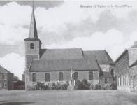 L'église paroissiale à Blaugies