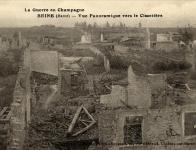 Vue Panoramique vers le cimetière de Beine (La Grande Guerre en Champagne)