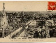 la Cathédrale de Reims incendiée par les allemands
