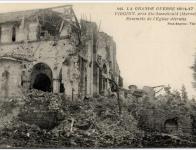 L'église de Virginy détruite pendant la Grande Guerre