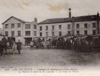 La cour de la filature de laine de Mr Laurent aux Venteaux (Montigny-sur-Vesle) - 