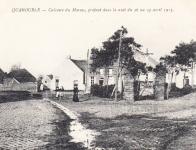 Le calvaire de Marais à Quarouble, profané dans la nuit du 26 au 27 avril 1913