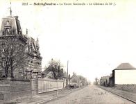 La Route Nationale et la château de Mr J. à Saint-Saulve