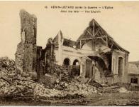 L'église d'Henin-Lietard après la Grande Guerre
