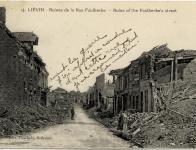 Les ruines de la rue Faidherbe à Liévin